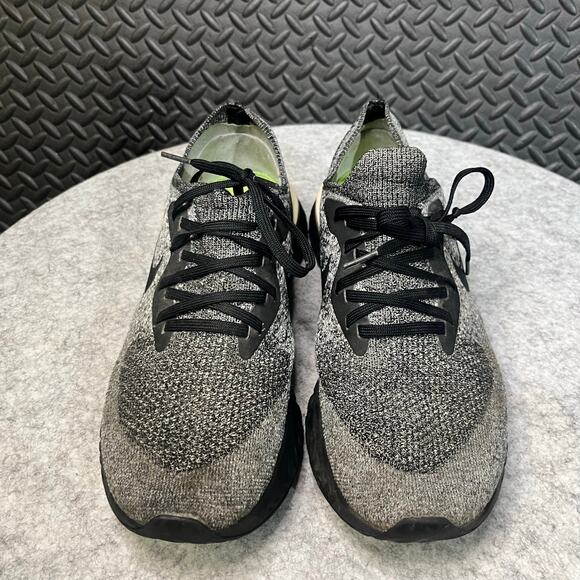 Nike Womens Epic React Flyknit AQ0070-011 Black Running Shoes‎ Sneakers Size 10 - Picture 3 of 6